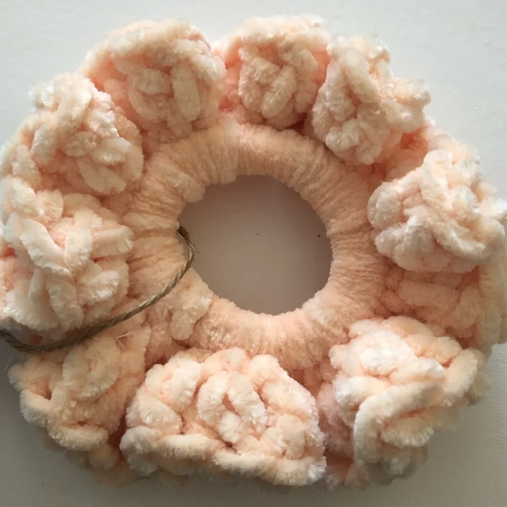 Handmade crocheted scrunchie (multiple colors) Set 2